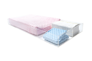 LELLOBABY™ - 6mm Thick Premier Edition Acrylic Diaper Changing Tray PLUS+