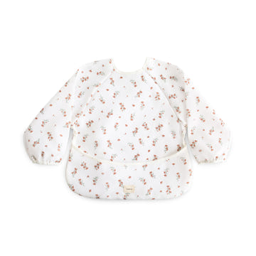 Mushie Long Sleeve Bib water resistant 6 to 24 months