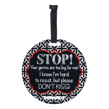 No Kissing A Newborn Car Seat and Stroller Tag