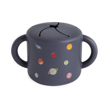 Mushie Snack Cup silicone spill-proof two handles