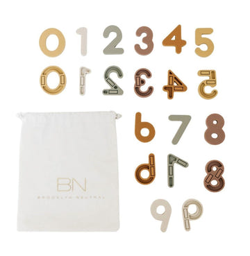 Silicone Magnetic Numbers 20 Piece Playset