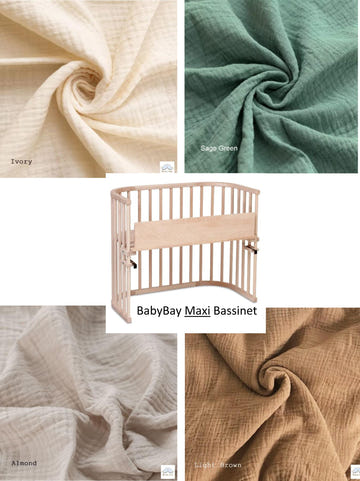 Baby Bay Maxi Bassinet Custom Made Fitted Sheet - Organic Cotton Gauze
