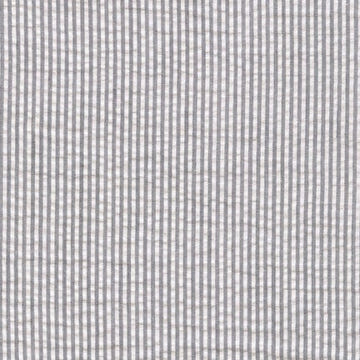 Wendy Anne Gray Seersucker Stripe Cotton Fitted Sheet Custom Size