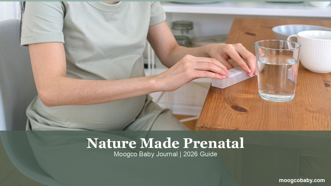 Nature Made Prenatal complete guide, Moogco Baby Journal 2026