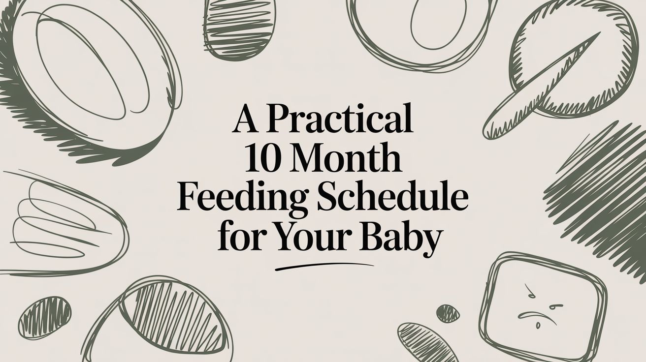 A Practical 10 Month Feeding Schedule for Your Baby