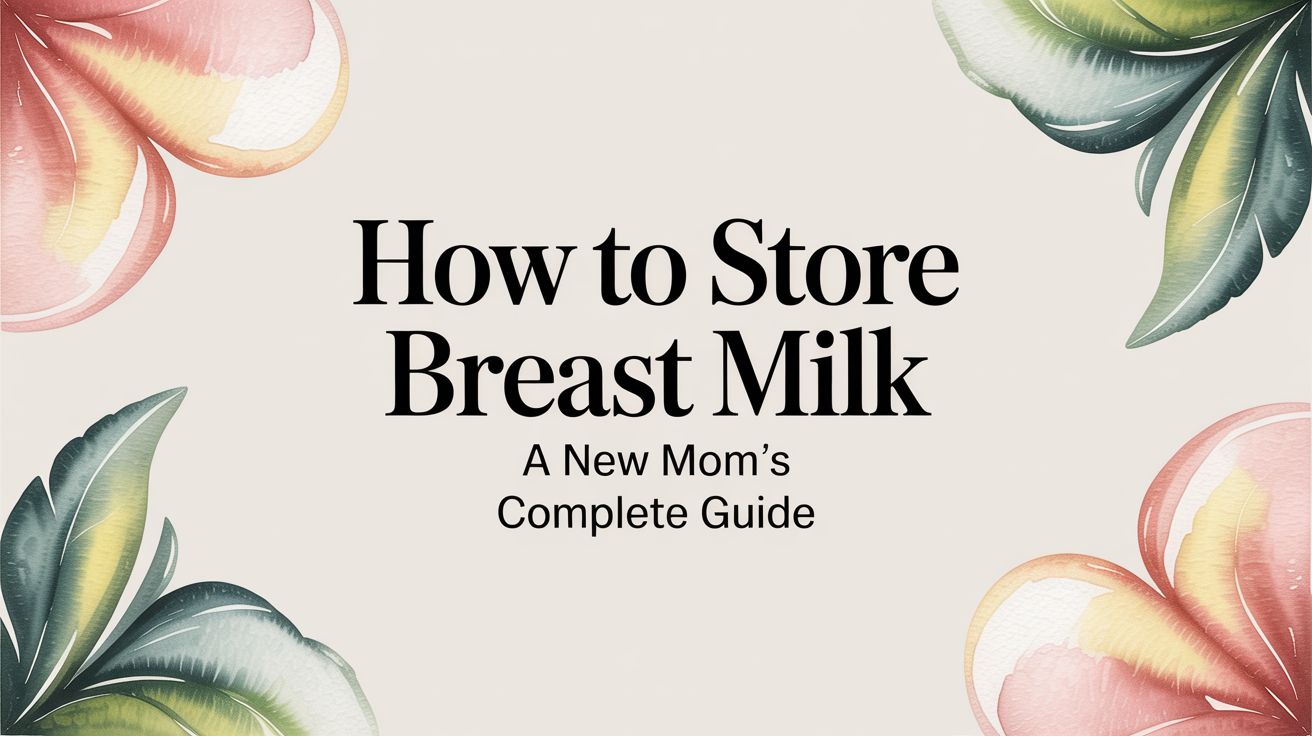 How to Store Breast Milk A New Mom's Complete Guide