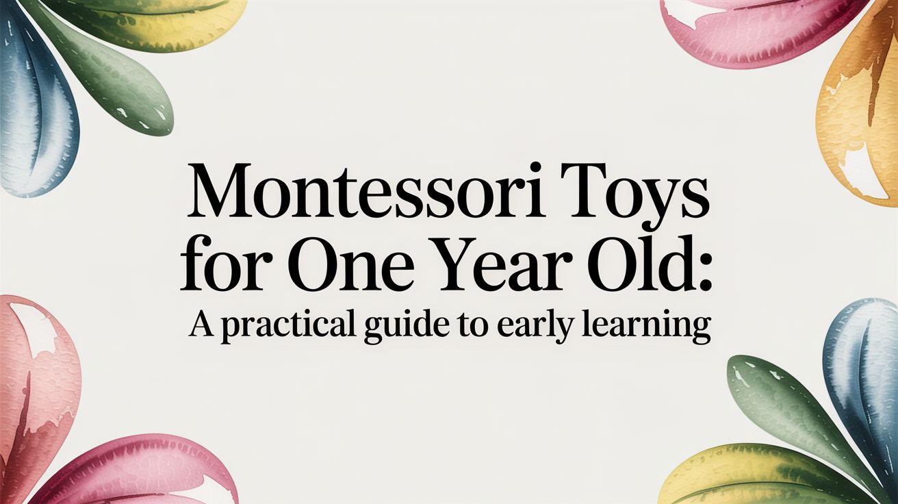 Montessori toys for one year old: A Practical Guide to Early Learning