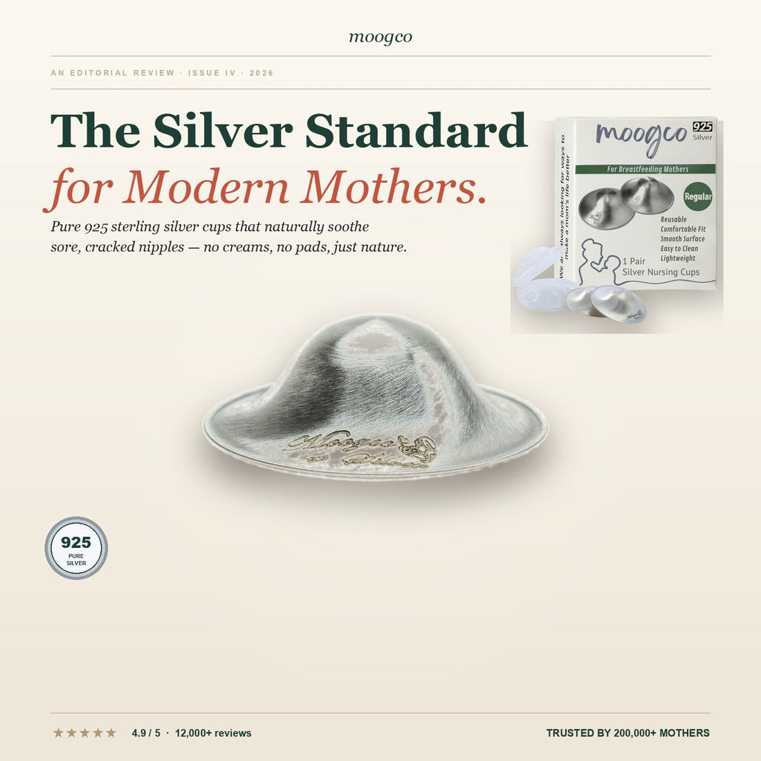 Silver nursing cups for healing cracked nipples - medically reviewed