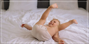Happy baby, diapers and potty training