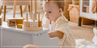 Toddler playing with toys, toys and play