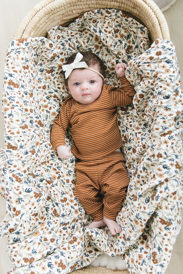 Harvest Floral Muslin Quilt