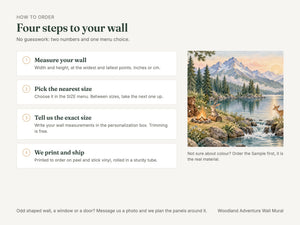 Watercolor Woodland Adventure Camping Wall Mural, image 6