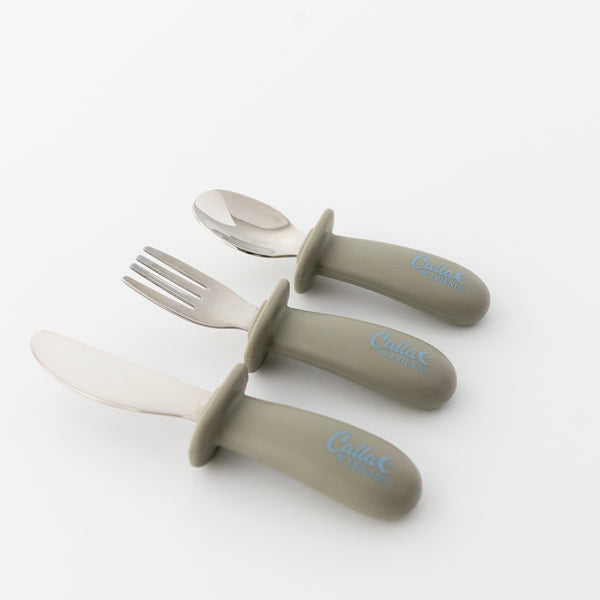 Silicone & Stainless Steel Toddler Utensil Set