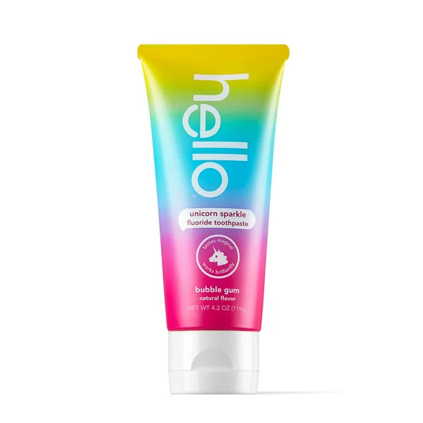 Hello Products Kid Unicorn Toothpaste 4.2 oz - Fun oral care for children with a magical unicorn theme.