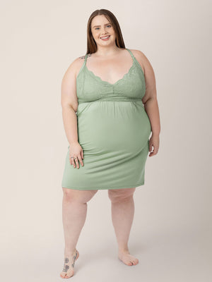 Lucille Maternity & Nursing Nightgown | Pistachio