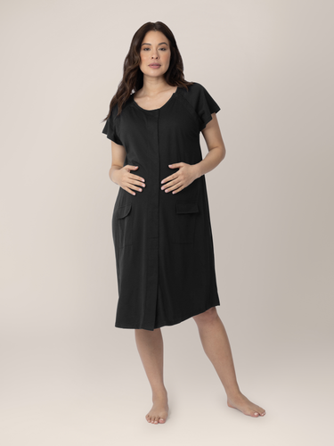 Universal Labor & Delivery Gown | Black - MOOGCO Baby