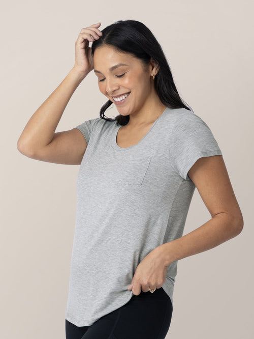 Everyday Maternity & Nursing T-shirt | Grey Heather