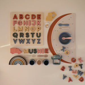 Mushie Silicone Placemat Food-Grade Silicone Soft Colors