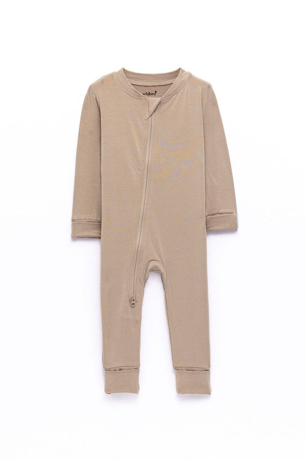 WildBird Desert Lark CloudBlend Footless Pajamas mauve taupe