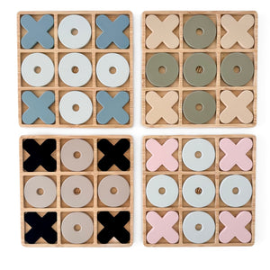 Silicone & Bamboo Tic Tac Toe