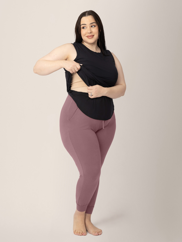 Bamboo Maternity & Nursing Tank | Black - MOOGCO Baby