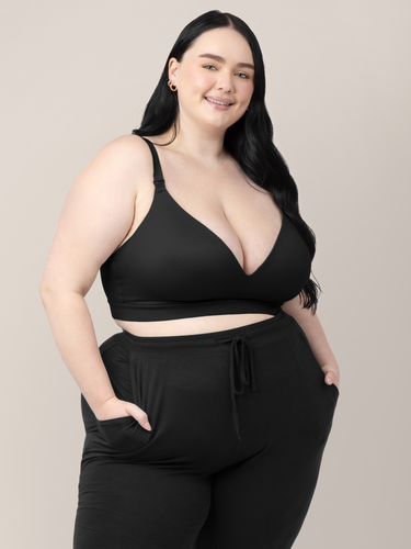 Minimalist Hands-Free Pumping & Nursing Bra | Black - MOOGCO Baby