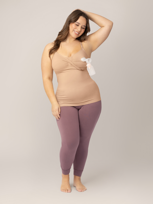 Sublime® Hands-Free Pumping & Nursing Tank | Beige