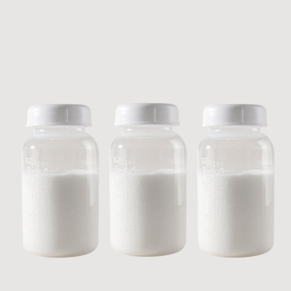 "Set of baby bottles with ergonomic design, perfect for feeding infants comfortably and safely."