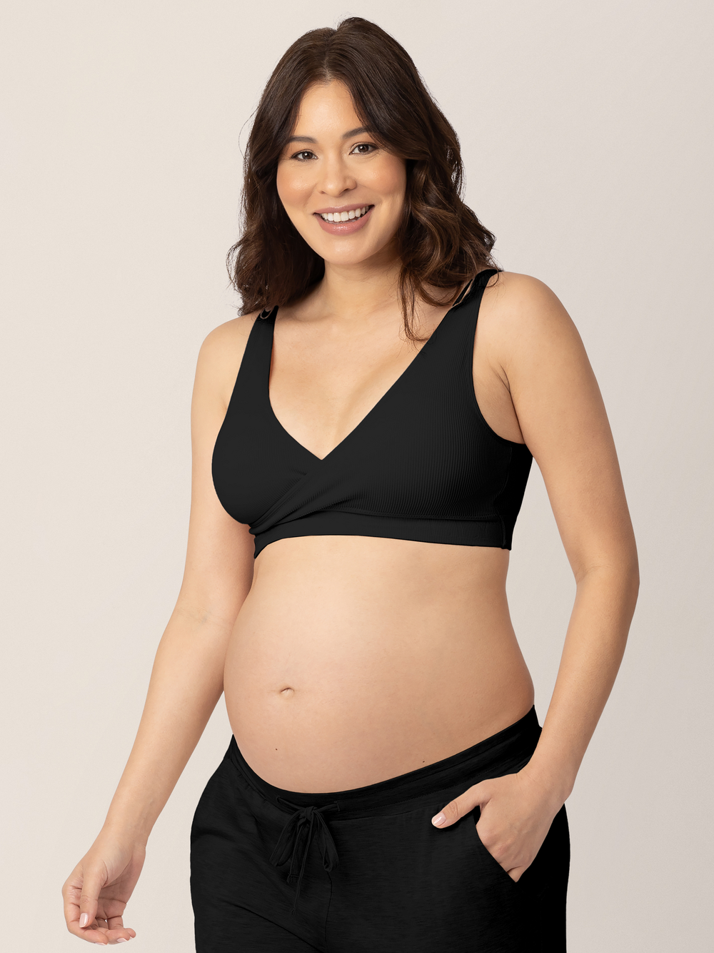 Sublime® Adjustable Crossover Nursing & Lounge Bra | Black - MOOGCO Baby