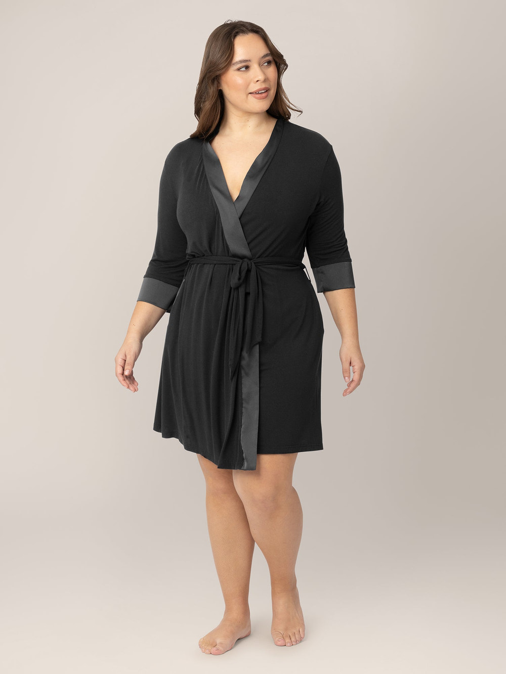 Emmaline Robe | Black - MOOGCO Baby