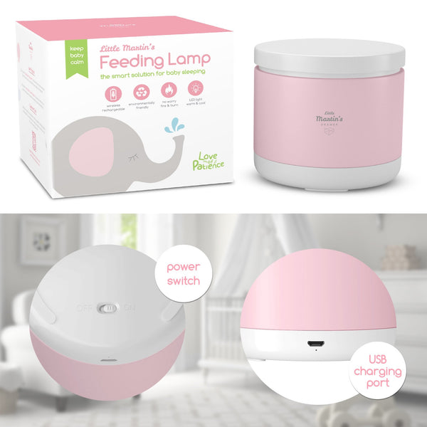 Little Martin’s Night Light for Baby Breastfeeding (Blue/Pink) - MOOGCO Baby