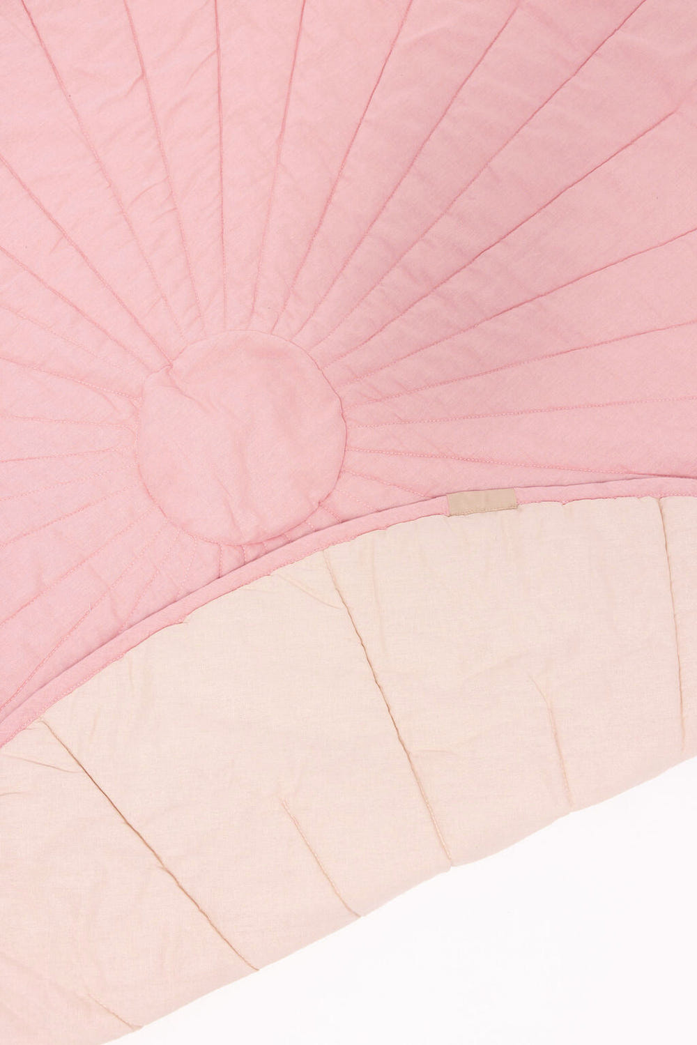 Linen quilted playmat featuring Galah and Sparrow designs, perfect for baby playtime and comfort.