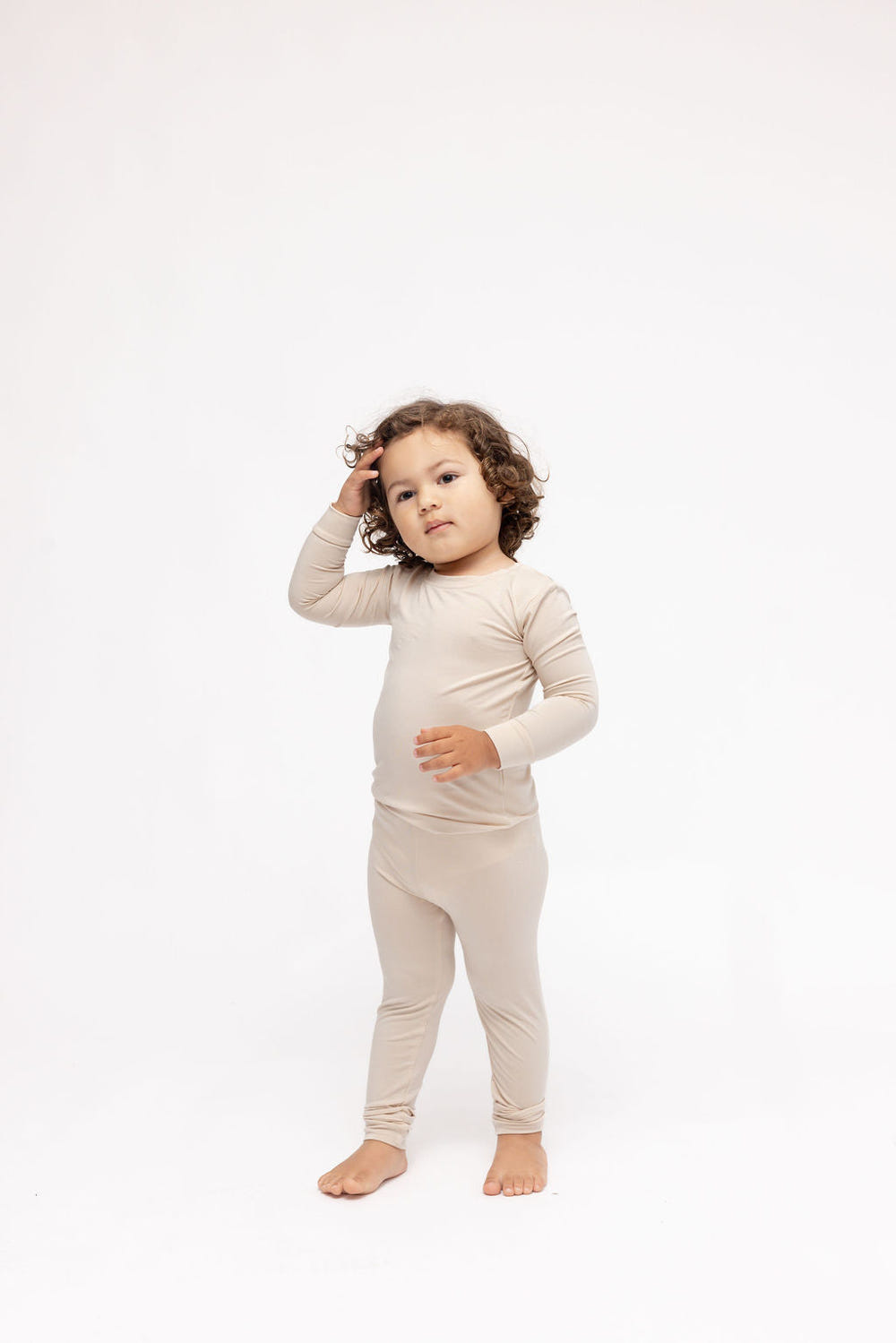 Sparrow CloudBlend™ long sleeve pajamas set for babies and toddlers in soft, cozy fabric.