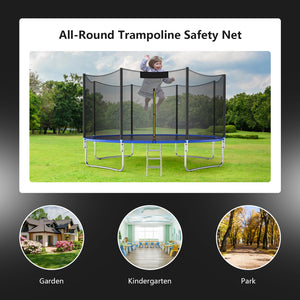 15 Feet Trampoline Safety Replacement Net - Durable enclosure for safe bouncing fun. Ideal for toys and hobbies.