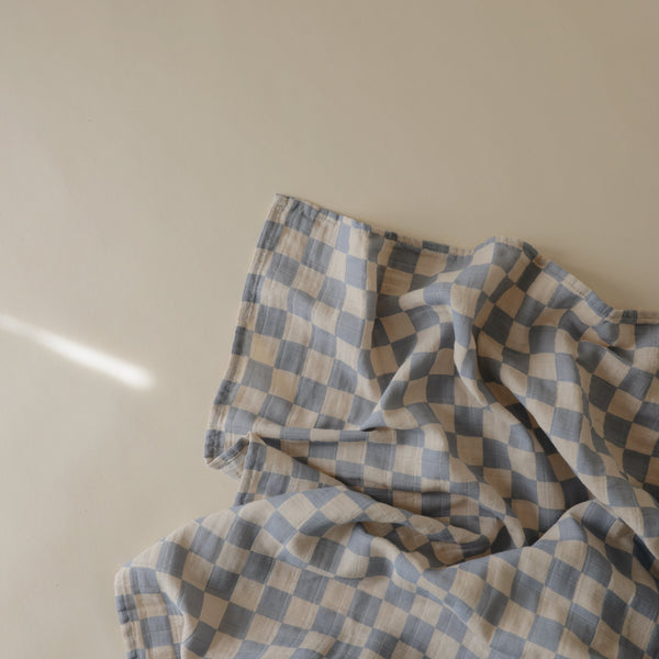 Mushie Organic Cotton Muslin Swaddle Blanket extra soft