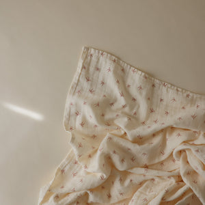 Mushie Organic Cotton Muslin Swaddle Blanket extra soft