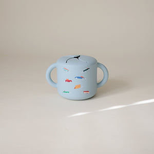 Mushie Snack Cup silicone spill-proof two handles