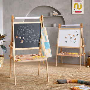 Tiny Land Caramel Magnitales Easel for Kids 38.6-43.9 in