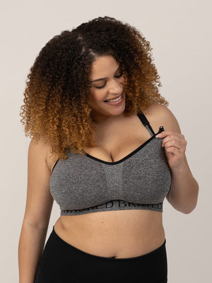 Sublime® Nursing Sports Bra | Heather Grey