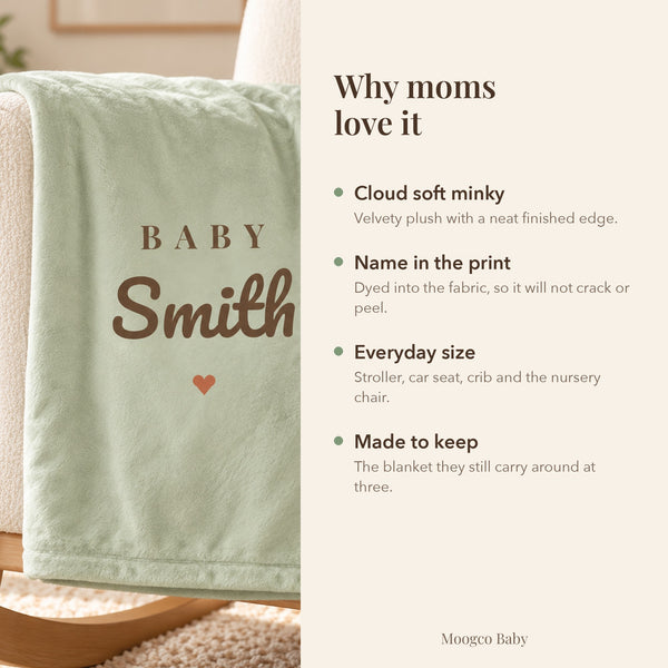 Why moms love this minky baby blanket: soft, easy and made to last