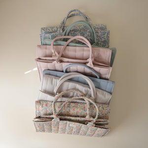Mushie Diaper Caddy Quilted with Removable Dividers