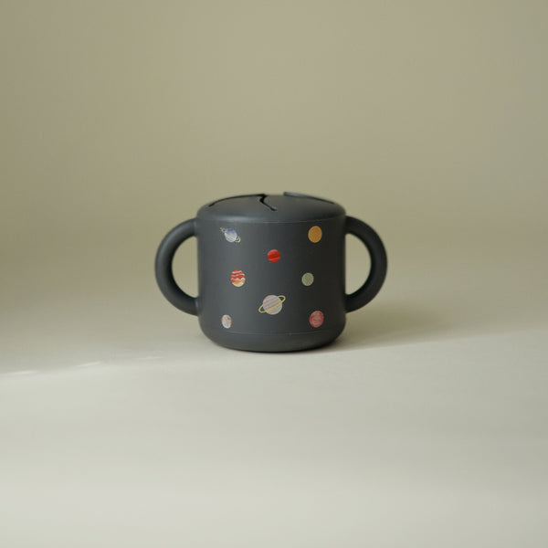 Mushie Snack Cup silicone spill-proof two handles