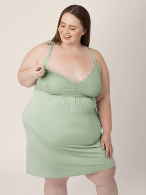 Lucille Maternity & Nursing Nightgown | Pistachio