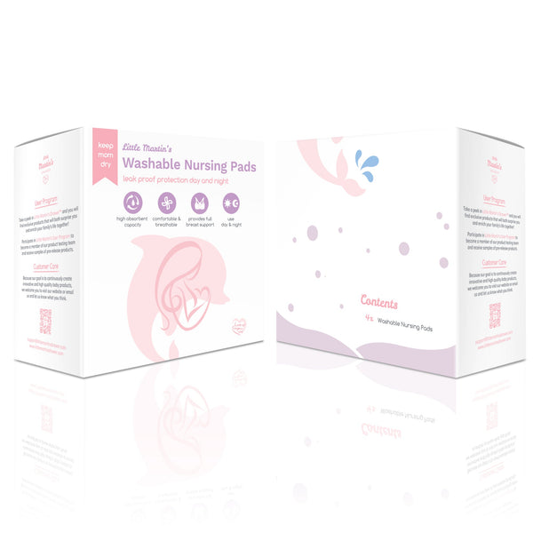Little Martin's Washable Nursing Pads - 4 Counts - MOOGCO Baby