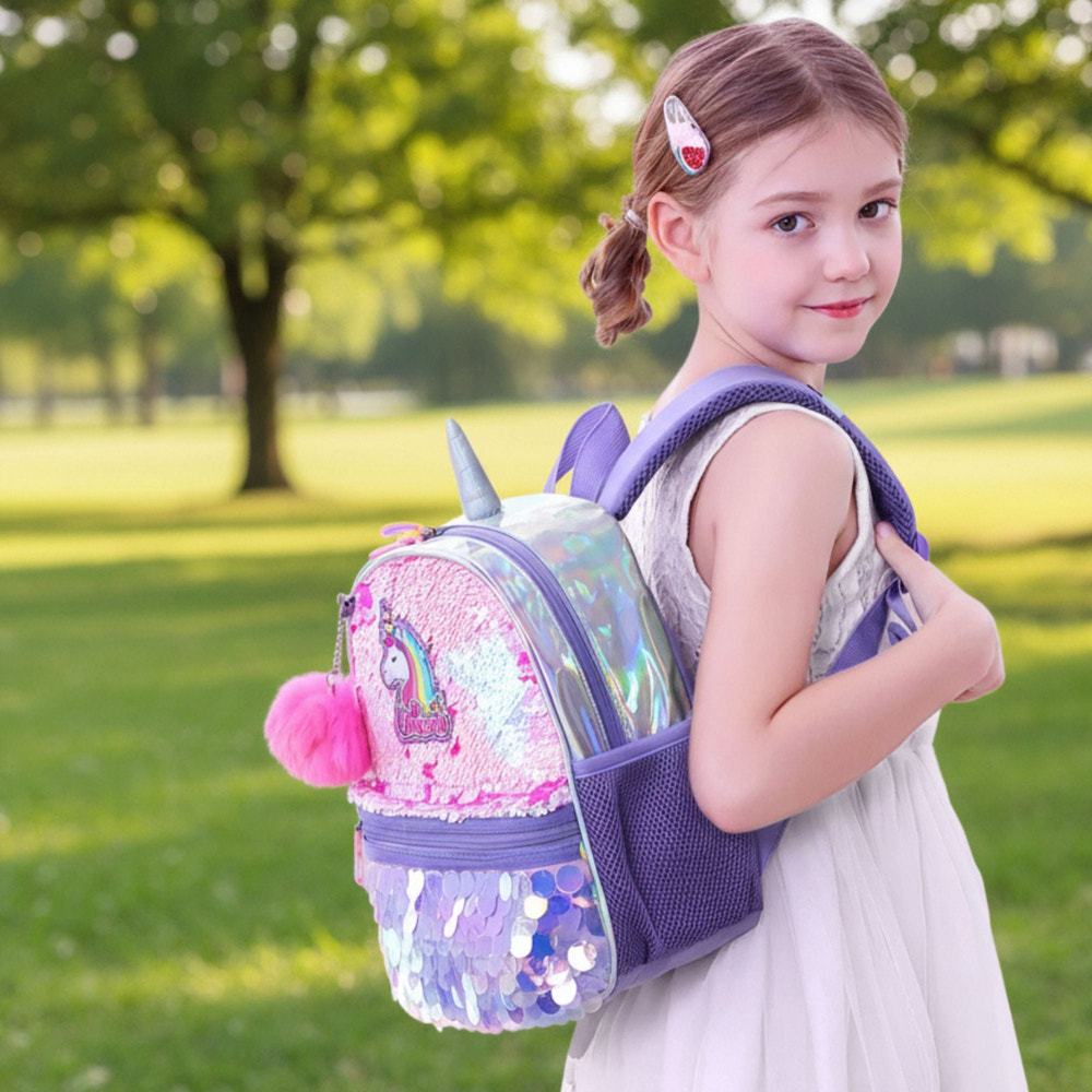 Unicorn Sequin Backpack - MOOGCO Baby