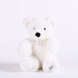 MARTIN | White Plush Bear (30 cm) | Made in France