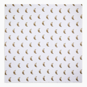 moon - organic cotton muslin swaddle blanket