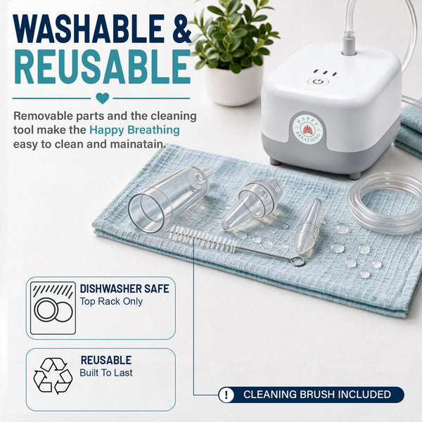 Happy Breathing Suction Baby Nasal Aspirator 3 Levels Rechargeable