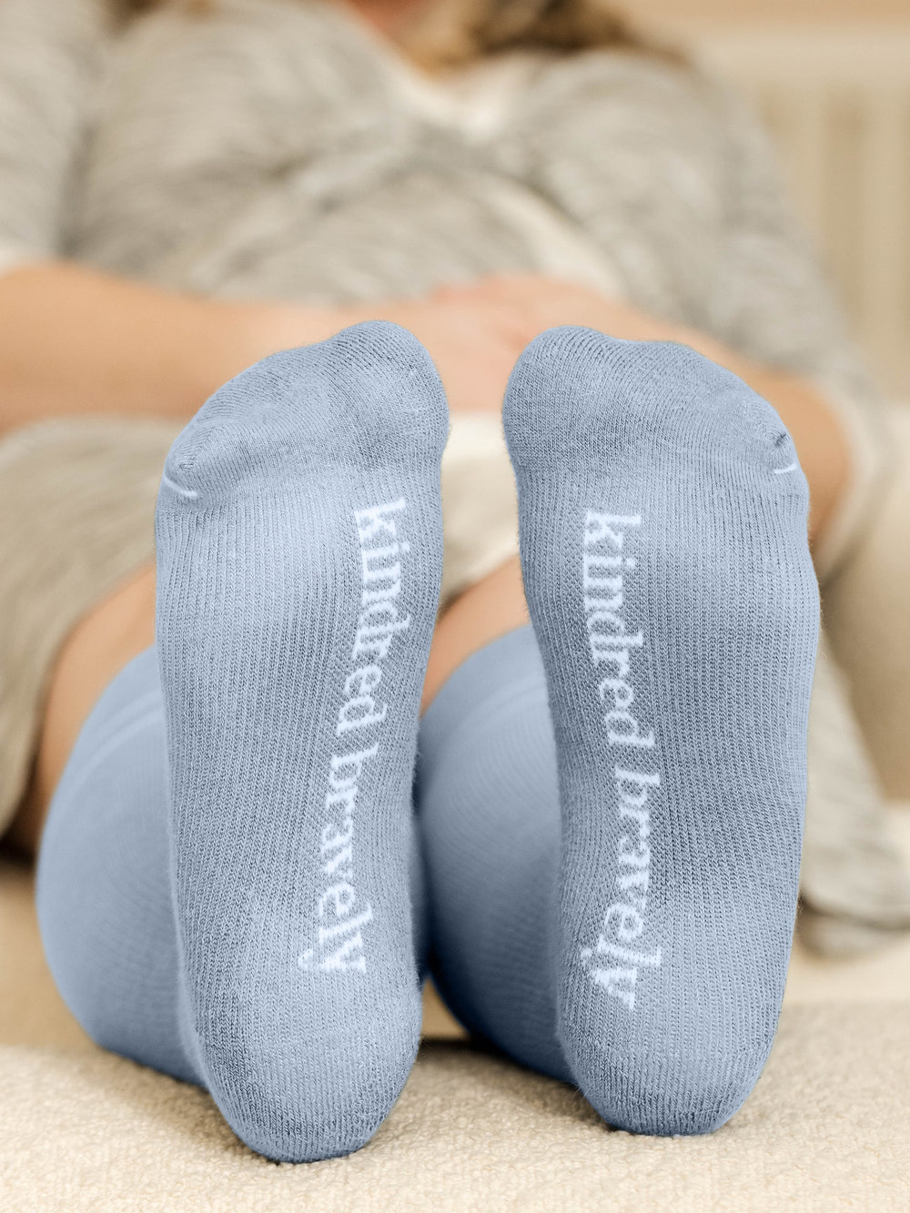 Premium Maternity Compression Socks (2-Pack) | Stone Blue & Black - MOOGCO Baby