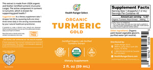 Health Ranger's Organic Turmeric Gold liquid extract 2 fl. oz.